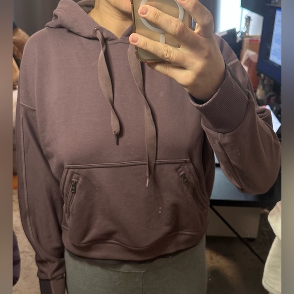 Athleta Tops - Athleta Women’s M Cropped Hoodie in Mauve